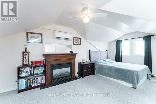 3143 Clayhill Road, Mississauga, ON - Indoor Photo Showing Bedroom With Fireplace