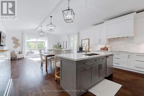 296 Kent Crescent, Burlington, ON - Indoor Photo Showing Kitchen With Double Sink