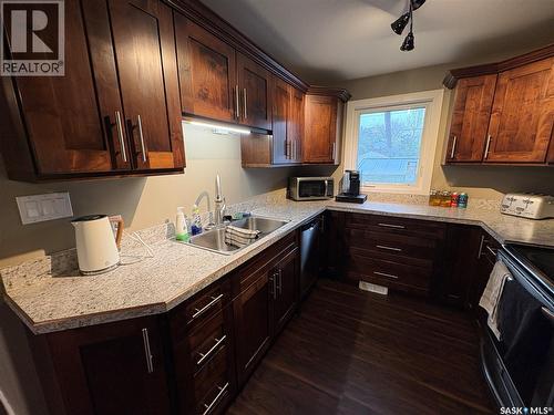 230 Prothero Avenue E, Churchbridge, SK - Indoor Photo Showing Kitchen With Double Sink