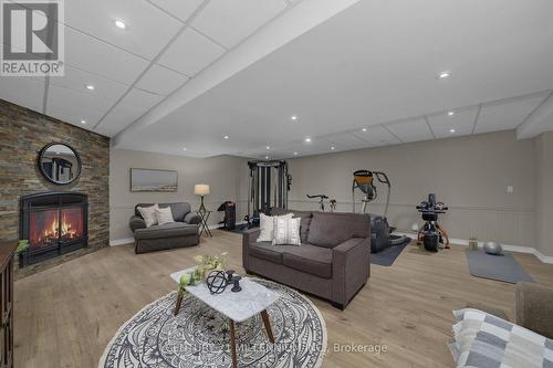 5136 Fifth Line, Erin, ON - Indoor Photo Showing Living Room With Fireplace