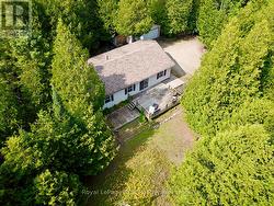 Surrounded by trees and 5 acres of property. - 