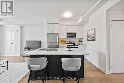 1602 - 160 Densmore Road, Cobourg, ON - Indoor Photo Showing Kitchen With Double Sink