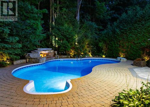 BACKYARD - 78 Charing Crescent, Aurora, ON - Outdoor With In Ground Pool With Backyard