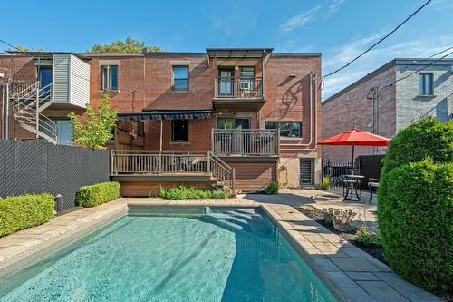 Face arrière - 5636  - 5638 Rue Mignault, Montréal (Mercier/Hochelaga-Maisonneuve), QC - Outdoor With In Ground Pool