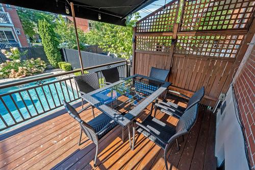 Terrasse - 5636  - 5638 Rue Mignault, Montréal (Mercier/Hochelaga-Maisonneuve), QC - Outdoor With Deck Patio Veranda With Exterior