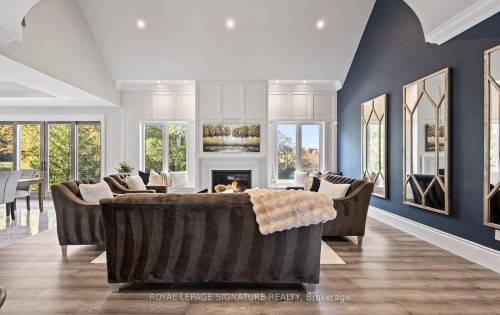161 Perryman Court, Erin, ON - Indoor Photo Showing Living Room With Fireplace