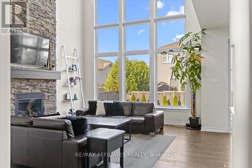 308 Equine Way, Ottawa, ON - Indoor Photo Showing Living Room With Fireplace