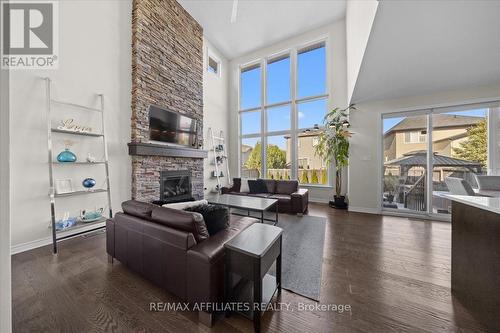 308 Equine Way, Ottawa, ON - Indoor Photo Showing Living Room With Fireplace