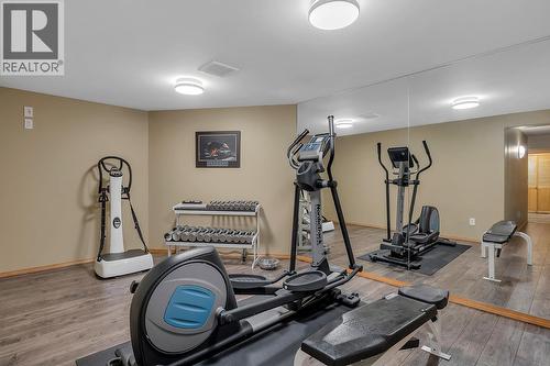 Fitness Room - 5705 Upper Booth N Road, Kelowna, BC - Indoor Photo Showing Gym Room
