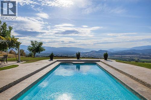 5705 Upper Booth N Road, Kelowna, BC - Outdoor With In Ground Pool With View