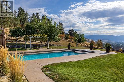 5705 Upper Booth N Road, Kelowna, BC - Outdoor With In Ground Pool With View