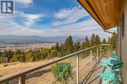 Balcony from the 2nd Floor Living Area - 5705 Upper Booth N Road, Kelowna, BC - Outdoor With Balcony With View