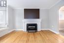 651 Cosburn Avenue, Toronto, ON  - Indoor Photo Showing Living Room With Fireplace 