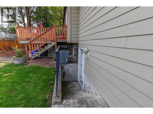 Entrance to basement from back yard - 2401 40 Avenue, Vernon, BC - Outdoor With Deck Patio Veranda