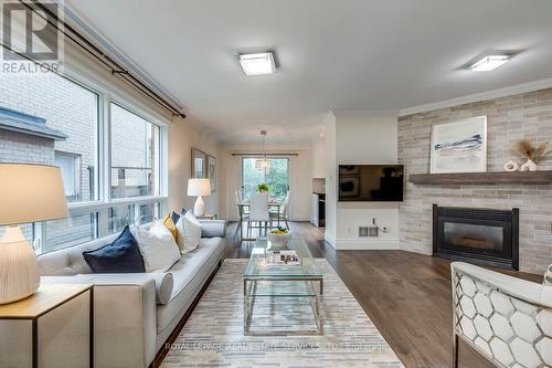 2101 Shady Glen Road, Oakville, ON - Indoor Photo Showing Living Room With Fireplace