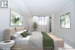 Virtually staged primary bedroom for reference - 