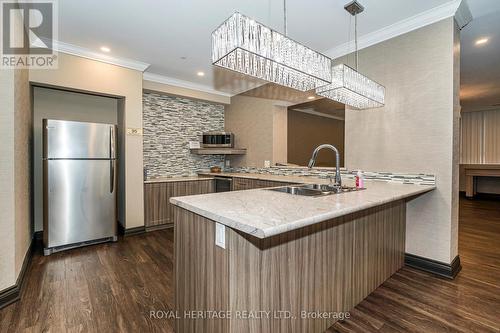 Party room view 3 - 809 - 270 Davis Drive, Newmarket, ON - Indoor Photo Showing Kitchen With Double Sink