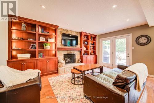 33 Tinatawa Court, Kitchener, ON - Indoor Photo Showing Living Room With Fireplace