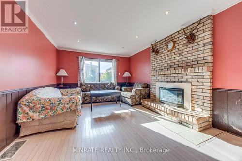 3346 Palmer Drive, Burlington, ON - Indoor Photo Showing Living Room With Fireplace
