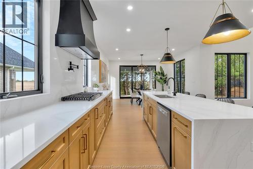 1443 Mullins Drive, Lakeshore, ON - Indoor Photo Showing Kitchen With Double Sink With Upgraded Kitchen