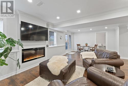 Lower Level Living Room - 43 Valleyscape Trail, Caledon, ON - Indoor Photo Showing Living Room With Fireplace
