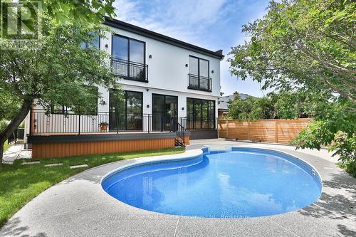 431 Sandlewood Road, Oakville (Wo West), ON - Outdoor With In Ground Pool With Deck Patio Veranda With Backyard