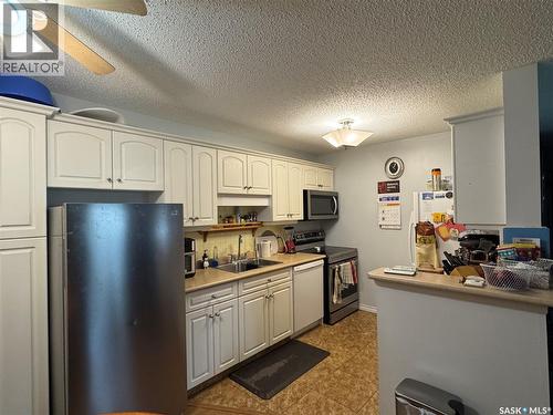 109 2911 Harding Street, Regina, SK - Indoor Photo Showing Kitchen With Double Sink