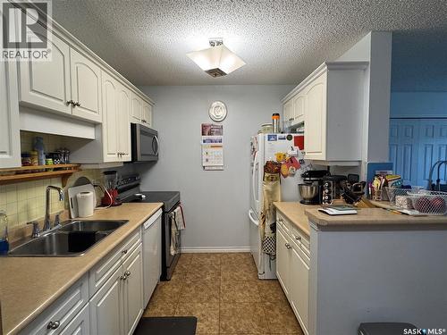 109 2911 Harding Street, Regina, SK - Indoor Photo Showing Kitchen With Double Sink