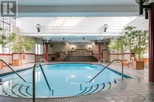Inside Swimming Pool. - 1006 - 215 Wynford Drive, Toronto, ON - Indoor Photo Showing Other Room With In Ground Pool
