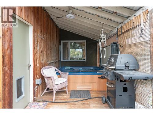 Hot tub and gas bbq - 310 Baird Avenue, Enderby, BC -  With Deck Patio Veranda With Exterior