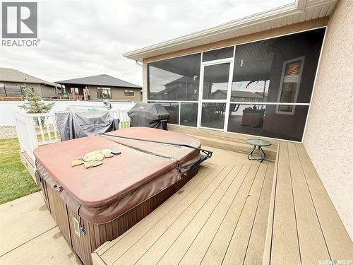 1845 Gordon Miles Place, Weyburn, SK - Outdoor With Deck Patio Veranda With Exterior