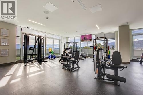 238 Leon Avenue Unit# 1104, Kelowna, BC - Indoor Photo Showing Gym Room