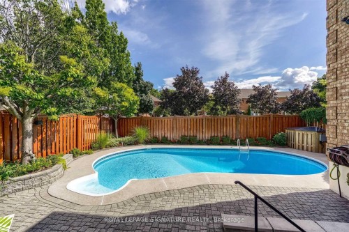 5571 Spangler Drive, Mississauga, ON - Outdoor With In Ground Pool With Deck Patio Veranda With Backyard