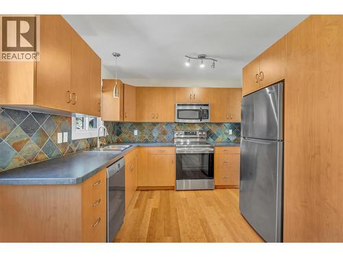 8299 Prairie Valley Road, Summerland, BC - Indoor Photo Showing Kitchen With Double Sink