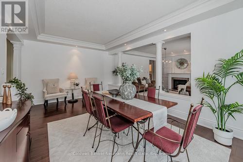 32 Forest Ridge Road, Erin, ON - Indoor Photo Showing Dining Room With Fireplace