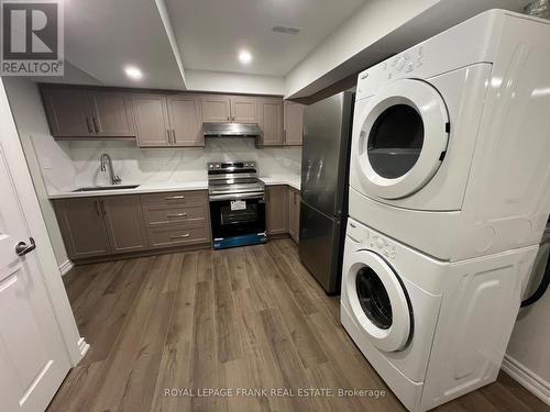 Kitchen/ laundry - Bsmt - 41 Morley Crescent, Whitby (Rolling Acres), ON - Indoor Photo Showing Laundry Room