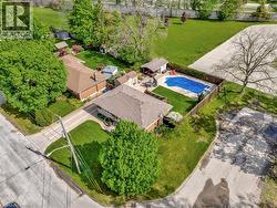 View from above of property with a pool - 