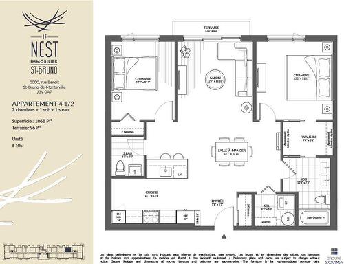 Drawing (sketch) - 105-2000 Rue Benoit, Saint-Bruno-De-Montarville, QC - Other