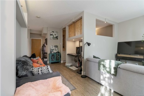 114-409 Swift St, Victoria, BC - Indoor Photo Showing Living Room With Fireplace