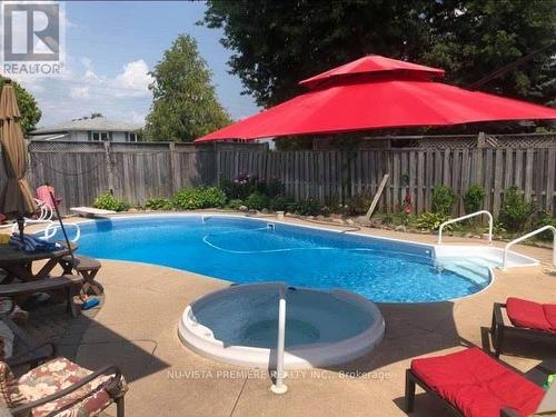 1 Osijek Crescent, Brantford, ON - Outdoor With In Ground Pool With Backyard