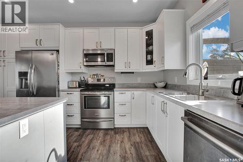 214 4Th Street, Hague, SK - Indoor Photo Showing Kitchen With Double Sink With Upgraded Kitchen