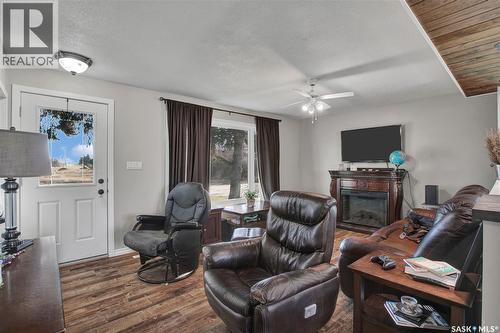 305 2Nd Street, Duck Lake, SK - Indoor Photo Showing Living Room With Fireplace