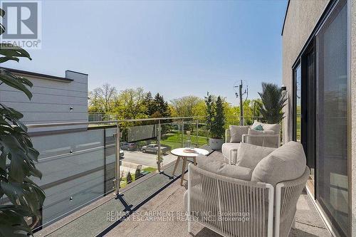 VIRTUALLY STAGED - 4 Sunrow Gate, Hamilton, ON - Outdoor With Balcony With Exterior