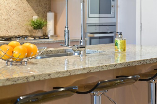 1003-707 Courtney St, Victoria, BC - Indoor Photo Showing Kitchen With Double Sink