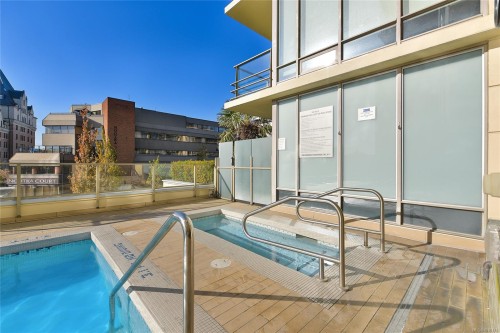 1003-707 Courtney St, Victoria, BC - Outdoor With In Ground Pool With Exterior