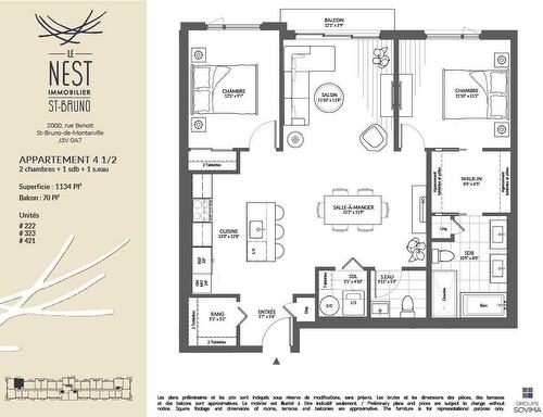 Drawing (sketch) - 222-2000 Rue Benoit, Saint-Bruno-De-Montarville, QC - Other