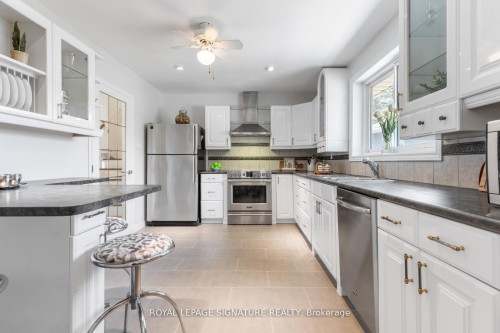 1469 Hillgrove Road, Mississauga, ON - Indoor Photo Showing Kitchen With Stainless Steel Kitchen With Upgraded Kitchen