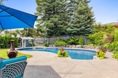 1469 Hillgrove Road, Mississauga, ON - Outdoor With In Ground Pool With Backyard
