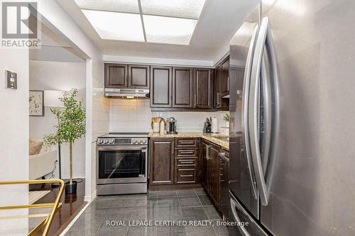 313 - 135 Hillcrest Avenue, Mississauga, ON - Indoor Photo Showing Kitchen With Stainless Steel Kitchen