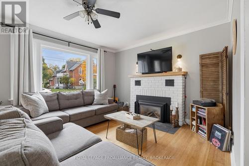 225 East Street, Greater Napanee (Greater Napanee), ON - Indoor Photo Showing Living Room With Fireplace
